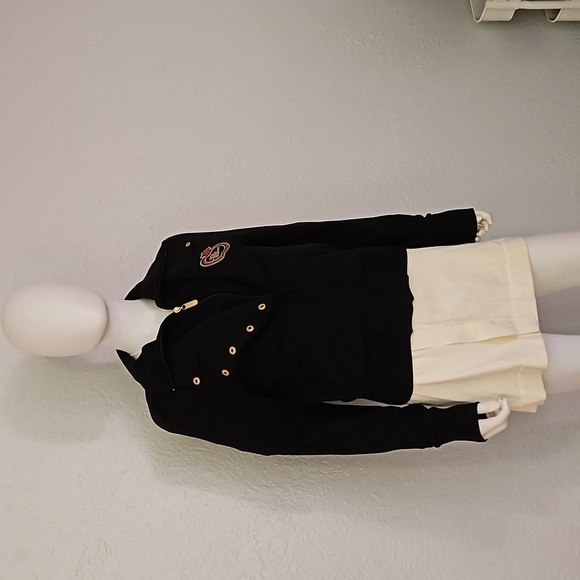 VTG APPLE BOTTOMS Black Moto Style Sequin Logo Zipper Jacket - Picture 2 of 13